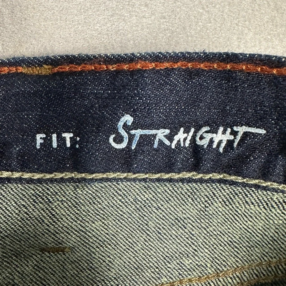 Eddie Bauer Jeans Mens 38X30 Blue Straight Fit Dark Wash Stretch Denim Pants